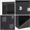 ZENEWOOD GALVANIZED STEELWALL Mount Modernデザインメールボックス-WLD18G