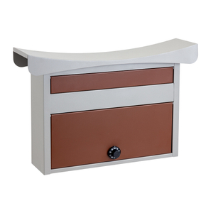 Zenewood 亜鉛メッキ鋼製壁掛けメールボックス - W1881