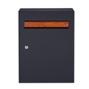 Zenewood 亜鉛メッキ鋼製壁掛けメールボックス - WP011