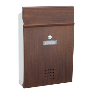 Zenewood Wall Mount Outdoor Wooden Printing Mailbox -W1509wt