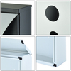 ZENEWOOD GLANIZED STEEL WALL Mount Modern Designメールボックス-W1840