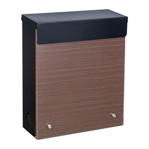 Zenewood 亜鉛メッキ鋼製壁掛けメールボックス - B2363