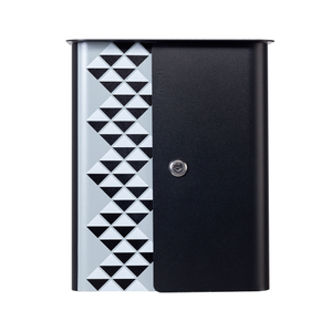 Zenewood 亜鉛メッキ鋼製壁掛けメールボックス - W1815