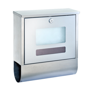 Zenewood ステンレススチール製壁掛けメールボックス - w1824