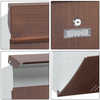 Zenewood Wall Mount Outdoor Wooden Printing Mailbox -W1509wt