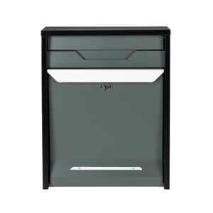 Zenewood 亜鉛メッキ鋼製壁掛けメールボックス - B2414